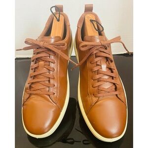COLE HAAN Grand Plus Crosscourt Brown Tan Leather Sneaker C36924 Mens Size 10M